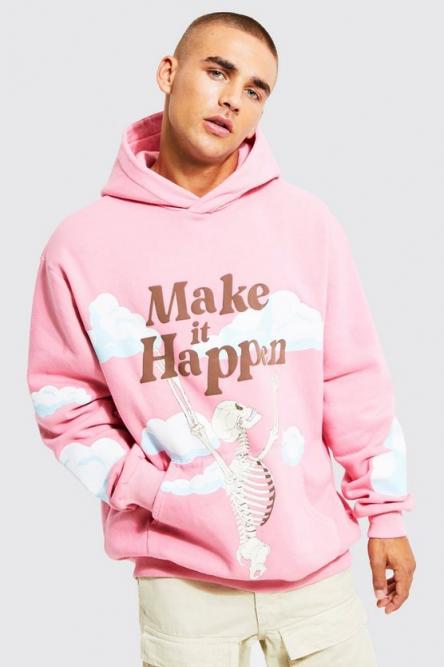 Boohooman fashion hoodie